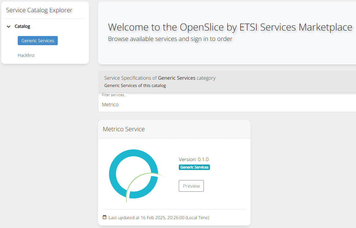 Exposed Metrico CFSS